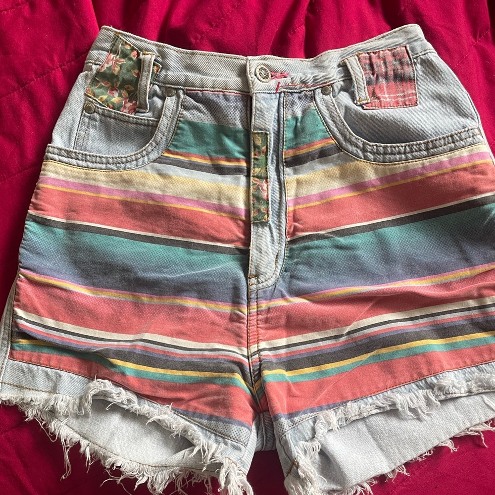 Vintage highwaist 80’s patchwork denim